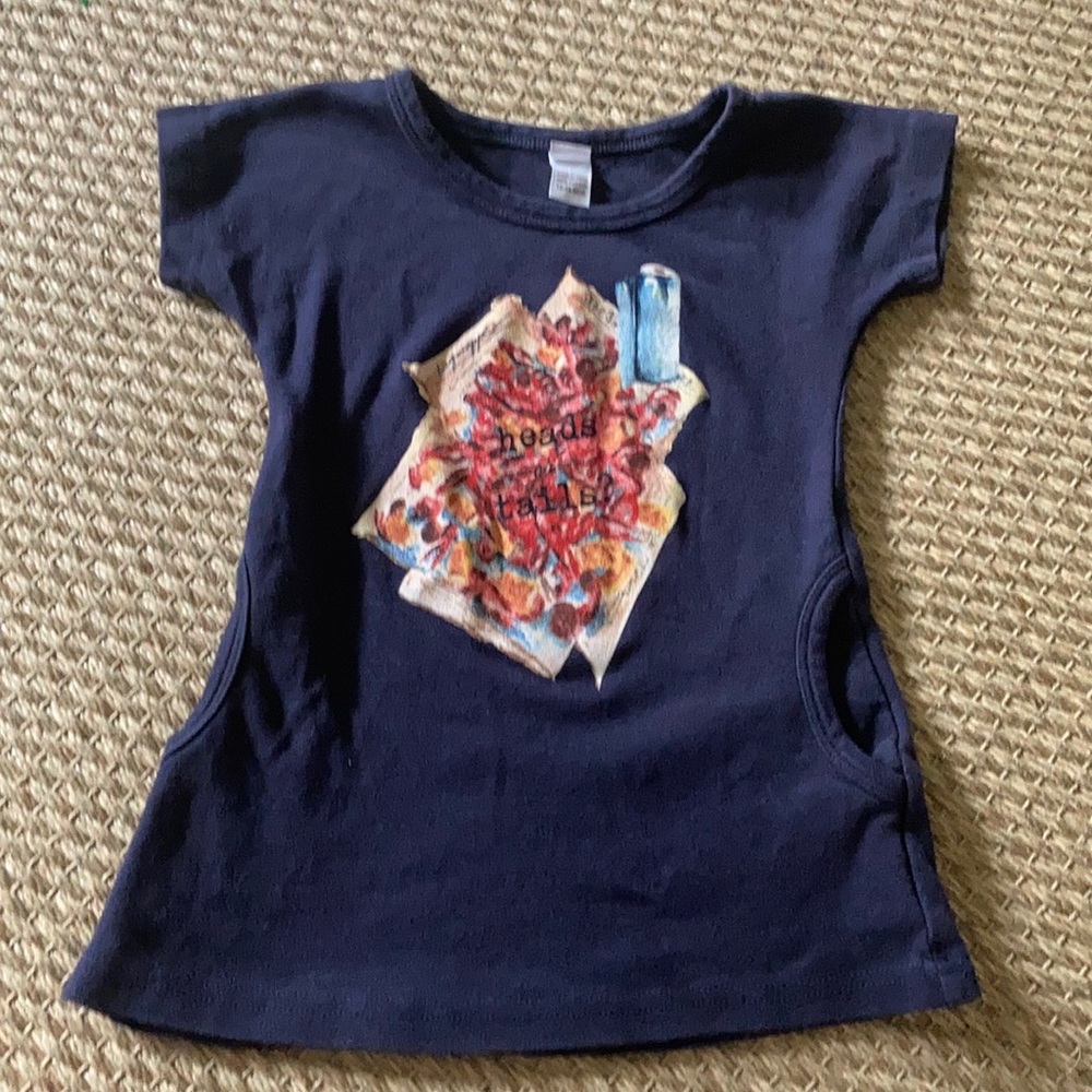 Toddler girls cotton dress with pockets